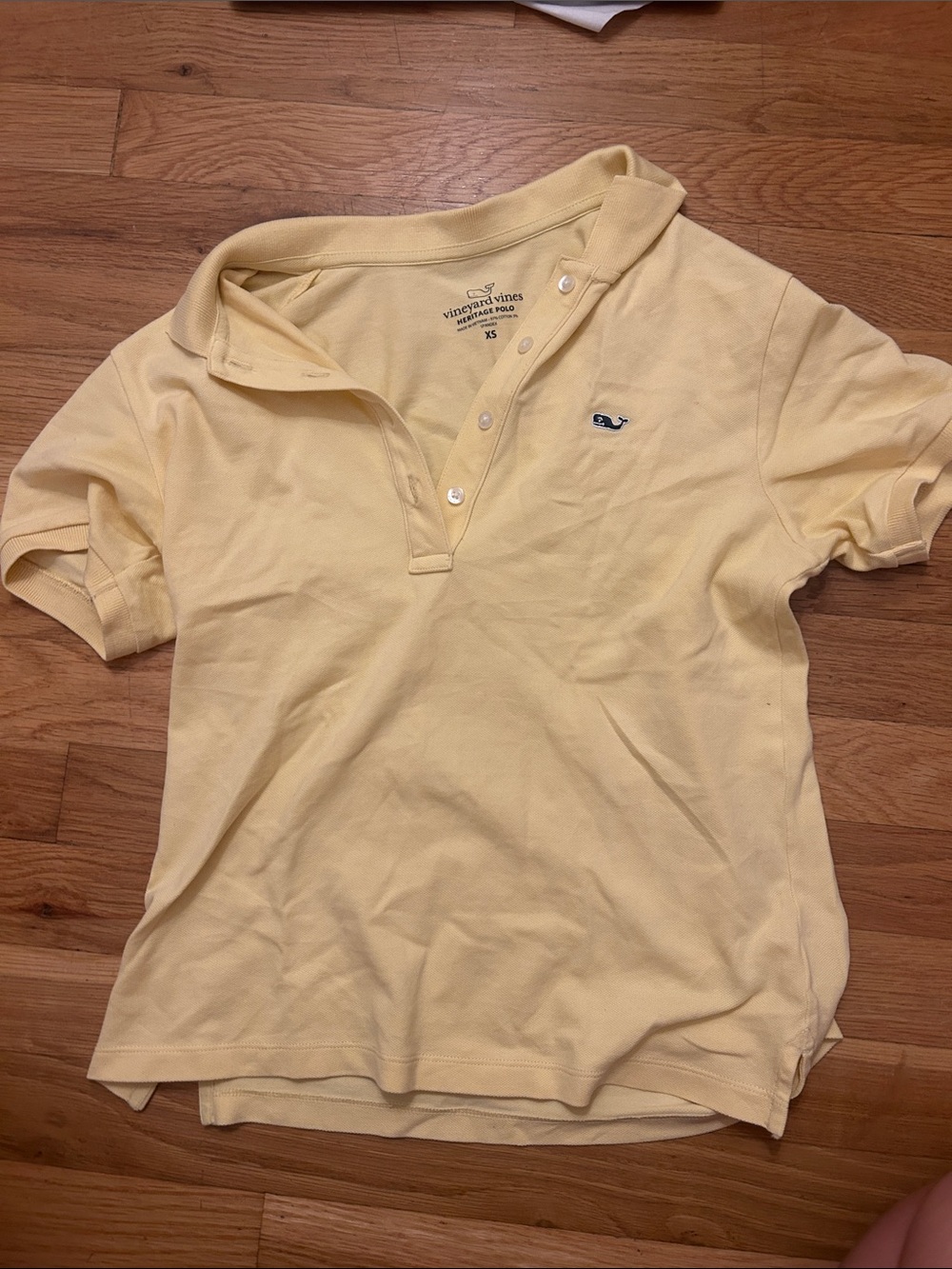 Limited Edition Vineyard Vines Heritage  Pale Yellow Short-Sleeve Polo